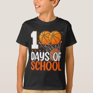 Schattige Dagen 100 School 100ste Schooldag Basket T-shirt