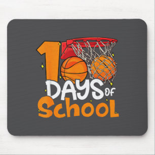 Schattige Dagen School Studenten Basketbal 100 Spe Muismat