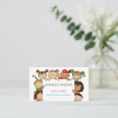 Schattige Dagopvang Babysitting Profiel & Foto Visitekaartje (Staand voorkant)