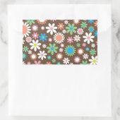 Schattige Daisy bloemmotief Rechthoekige Sticker (Tas)