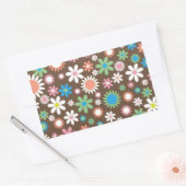 Schattige Daisy bloemmotief Rechthoekige Sticker (Envelop)