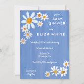 Schattige Daisy Boeket Handbeschilderd Custom Baby Kaart (Achterkant)