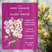 Schattige Daisy Boeket Handbeschilderd Custom Baby Kaart