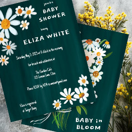 Schattige Daisy Boeket Handbeschilderd Custom Baby Kaart