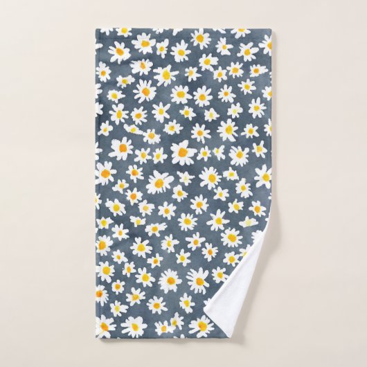 Schattige Daisy Flower Botanical patroonschool mei Bad Handdoek (Handdoek)