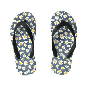 Schattige Daisy Flower Botanical patroonschool mei Kinder Teenslippers