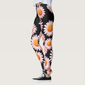 Schattige Daisy Flower Botanical patroonschool mei Leggings (Links)