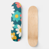 Schattige Daisy Flower Botanical patroonschool mei Persoonlijk Skateboard (Voorkant)