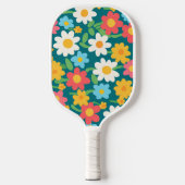 Schattige Daisy Flower Botanical patroonschool mei Pickleball Paddle (Voorkant)