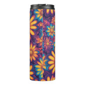 Schattige Daisy Flower Botanical patroonschool mei Thermosbeker (Achterkant)