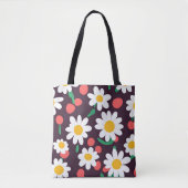 Schattige Daisy Flower Botanical patroonschool mei Tote Bag (Voorkant)