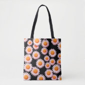 Schattige Daisy Flower Botanical patroonschool mei Tote Bag (Voorkant)