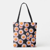 Schattige Daisy Flower Botanical patroonschool mei Tote Bag (Achterkant)