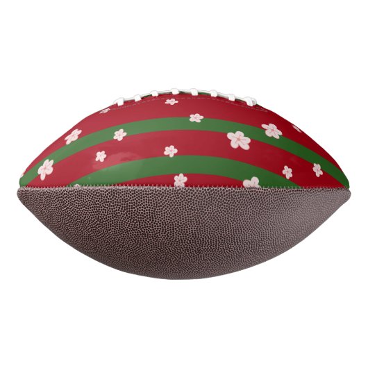 Schattige Daisy Flower Vrolijk Kerstfeest American Football (Gedraaid 90)