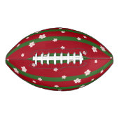 Schattige Daisy Flower Vrolijk Kerstfeest American Football (Voorkant)