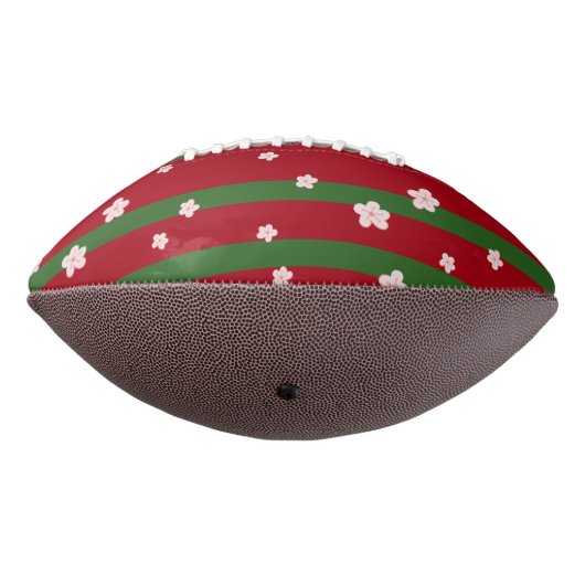 Schattige Daisy Flower Vrolijk Kerstfeest American Football (Gedraaid 270)