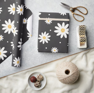 Schattige Daisy Flowers Pattern Cadeaupapier