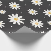 Schattige Daisy Flowers Pattern Cadeaupapier (Hoek)