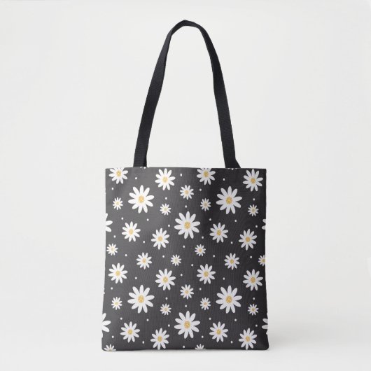 Schattige Daisy Flowers Pattern Tote Bag (Voorkant)