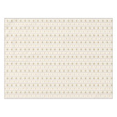 Schattige  Daisy Stripes Crème Wit Tafelkleed (Voorkant (Horizontaal))