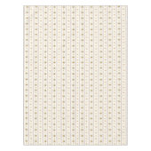 Schattige  Daisy Stripes Crème Wit Tafelkleed (Voorkant)