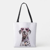 🐾💗 Schattige Dalmatiër Tote Bag (Achterkant)
