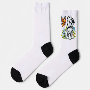 Schattige Dalmatiër/Vlinder vrienden Sokken