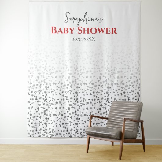 Schattige Dalmatisch vlekpatroon Wandkleed (In situ)