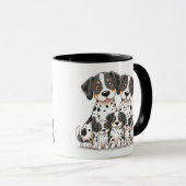 Schattige Dalmatische familie Mok (Voorkant rechts)