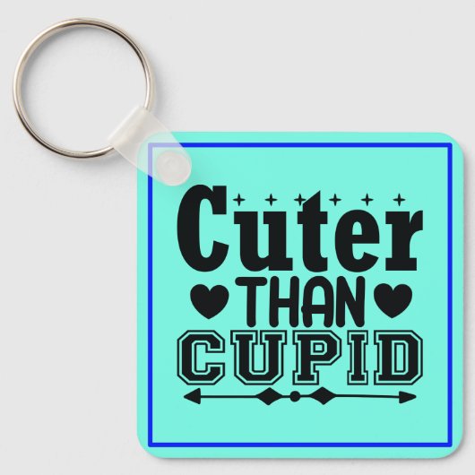 Schattige dan Cupido Sleutelhanger (Voorkant)