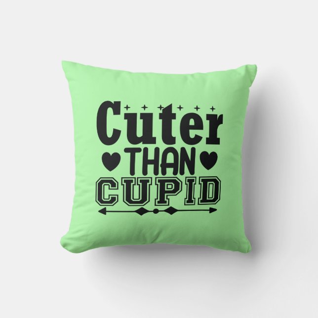 Schattige dan Cupido - Valentijnsdag Kussen (Voorkant)