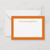 Schattige dank u bericht toevoegen notitiekaartje (Achterkant)