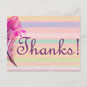 Schattige dank u briefkaart