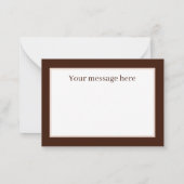 Schattige dank u voeg bericht Bunny toe Notitiekaartje (Achterkant)