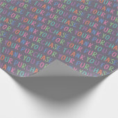 Schattige dank u voor uw aankoop product verpakkin cadeaupapier (Hoek)