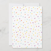 Schattige dansend fruit verjaardagsfeestje kaart (Achterkant)