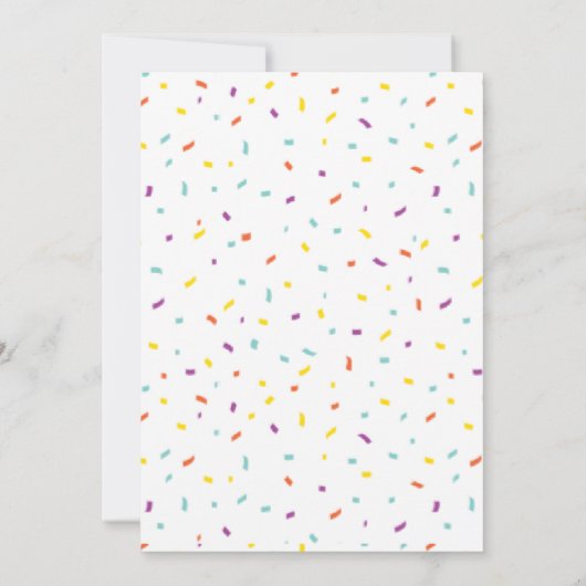 Schattige dansend fruit verjaardagsfeestje kaart (Achterkant)