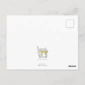 Schattige dansend rood panda briefkaart (Achterkant)