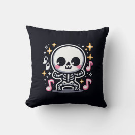 Schattige dansend skelet Halloween Kawaii Spooky Kussen