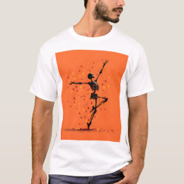 Schattige dansend skelet t-shirt