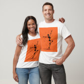 Schattige dansend skelet t-shirt (Unisex)