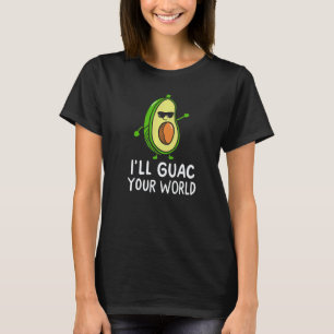 Schattige Dansende Avocado Veganistisch Voedsel Gr T-shirt