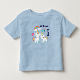 Schattige Dansende Eenhoorns Magische Regenboog Ve Kinder Shirts
