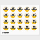 Schattige das ronde sticker (Vel)