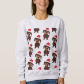 Schattige Daschund Pattern Sweatshirt (Voorkant)
