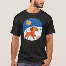 Schattige Dasfamilie Zonnige Dag Vibes T-shirt