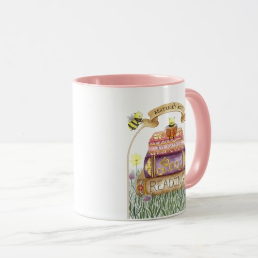 Schattige dat ik liever boekenwurm verjaardag lees mok (Voorkant rechts)