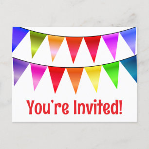 Schattige dat je bent uitgenodigd Happy Birthday b Briefkaart