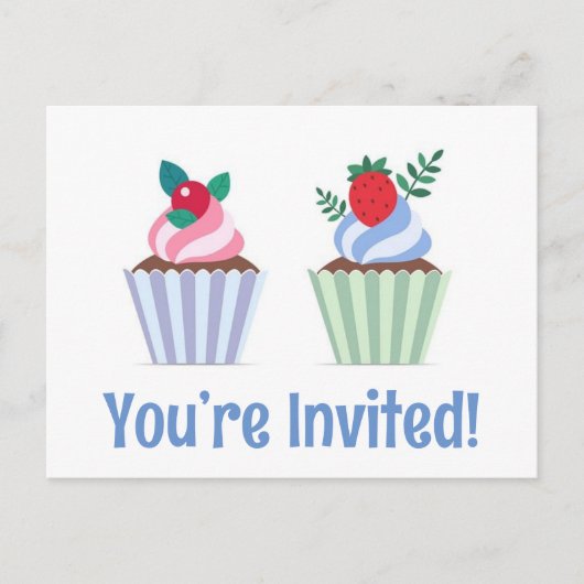 Schattige dat je bent uitgenodigd Happy Birthday b Briefkaart (Voorkant)