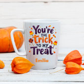 Schattige dat je de truc bent om mijn naam Hallowe Tweekleurige Koffiemok